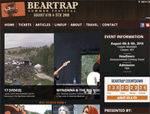 Tablet Screenshot of beartrapsummerfestival.com